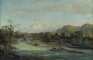 Il torrente di montagna e il Pic du Midi, Bigorre, 1882 da Victor Venat